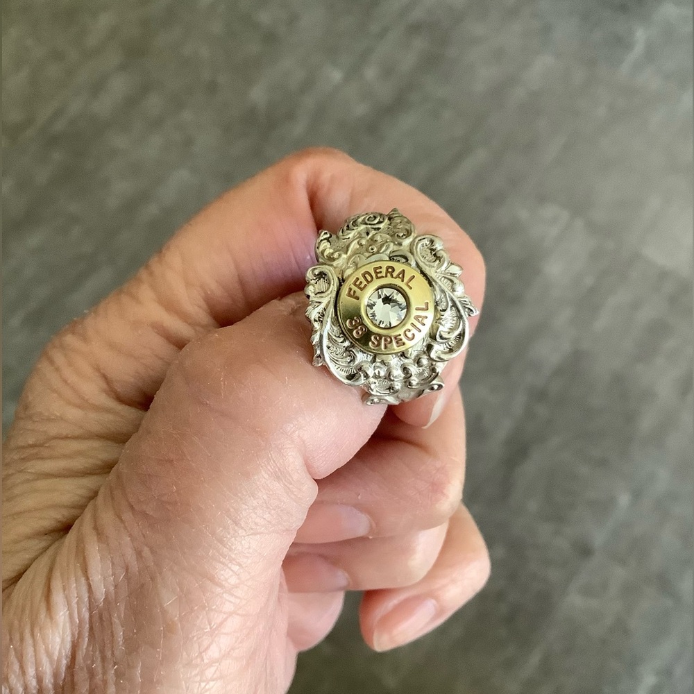 Bullet Casing Ring , size 10